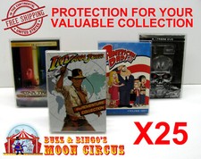 25x DVD OVERSIZED BOX SET SIZE DVO A - CLEAR PLASTIC PROTECTIVE BOX PROTECTOR