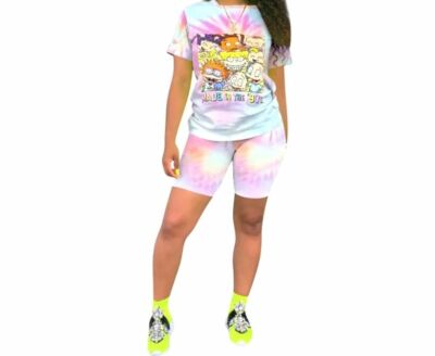 Rugrats Crew Made in the 90's Biker Short Set