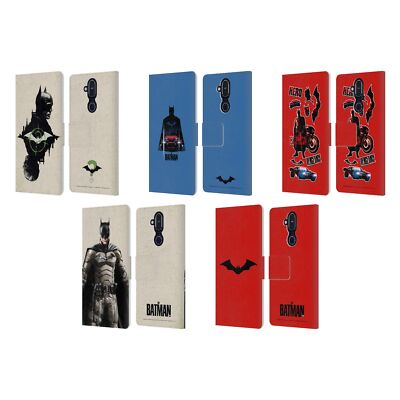 OFFICIAL THE BATMAN GRAPHICS LEATHER BOOK WALLET CASE COVER FOR NOKIA PHONES