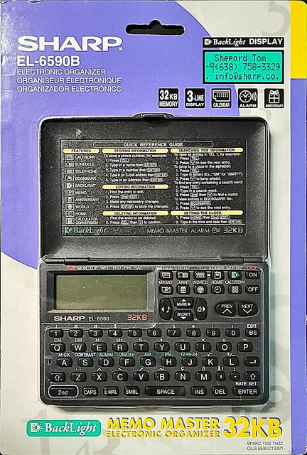 sharp electronic organizer