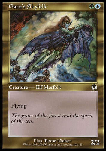 Magic the Gathering MTG Gaea's Skyfolk (101) Apocalypse   LP