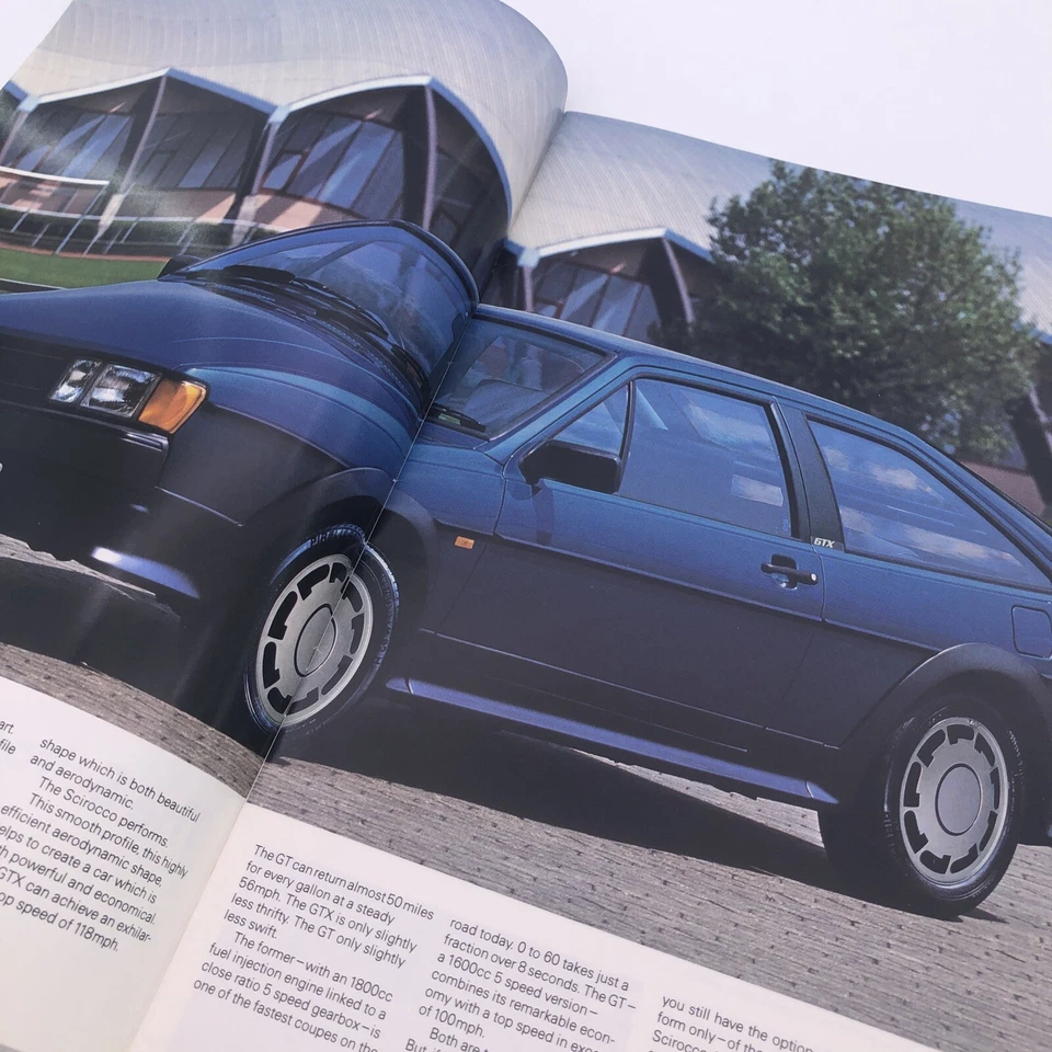 Volkswagen Scirocco Mk2 1986-87 UK Market Sales Brochure 16v GTX GT Jan 1987 - Image 4 of 4