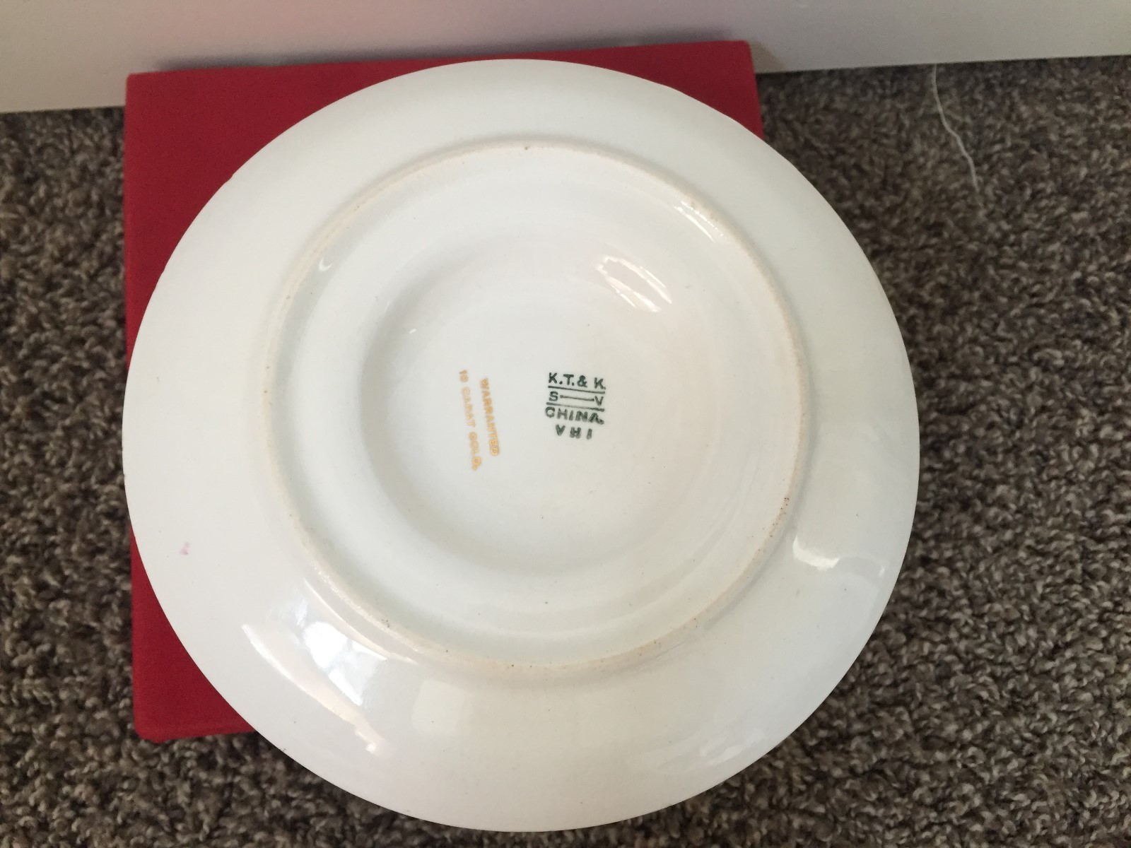 Vintage K.T. & K. China Knowles Taylor & Knowles Gravy Dish 18 Carat