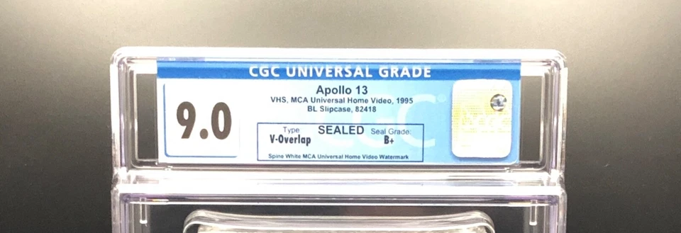 Apollo 13 (1995) - 1995 VHS - CGC 9.0 - SEALED Grade B+ Watermarked - Image 3 of 4