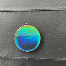 9ct Gold Hologram Pendant - Eye (Large) - No Chain