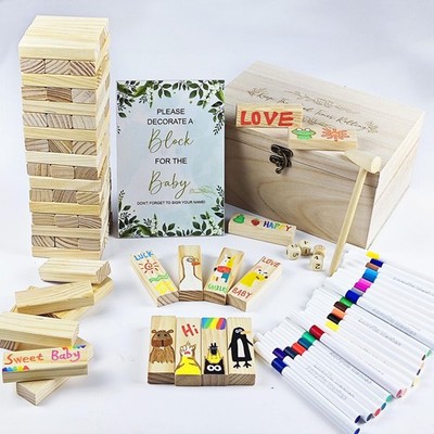101pcs Fun Baby Shower Games Sign Kit, Lively Baby Shower Game Activities with 2