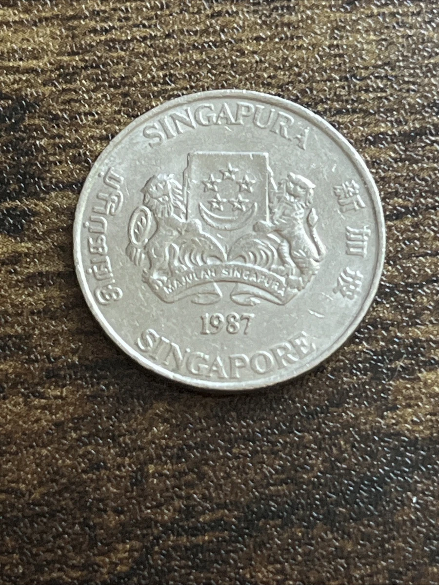 曾流通1987 新加坡硬币| eBay