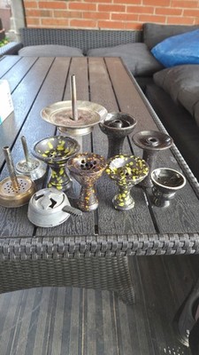 Shisha Köpfe Set   Saphire Power Bowl / RT / Hot Shot / KS / Kaya + Aufsätze
