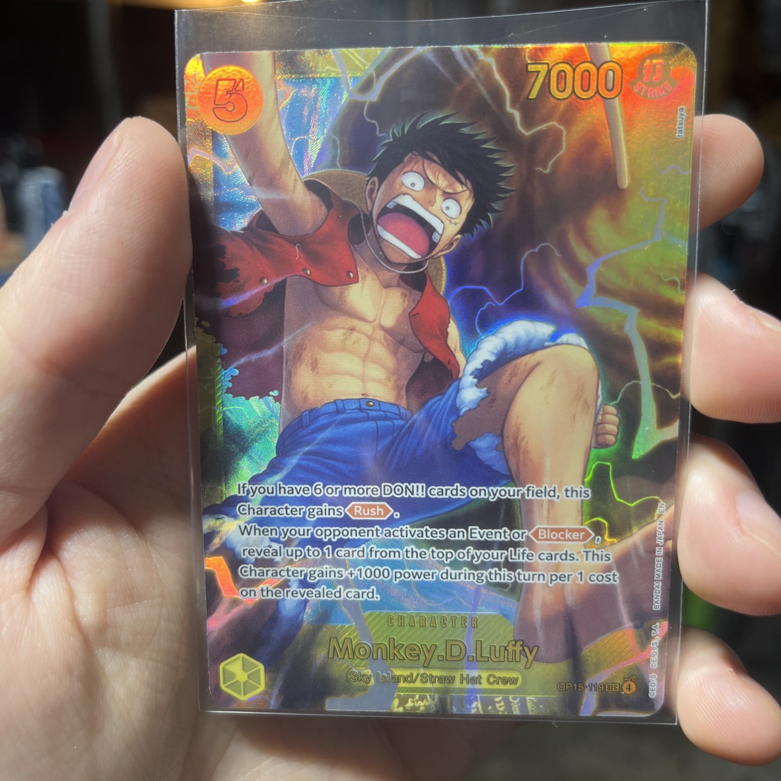Monkey.D.Luffy (OP15-119) OP15-119 Adventure on Kami's Island Foil SEC One Piece