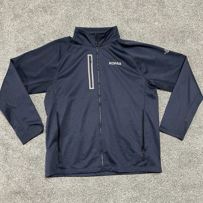 #ad #ad The North Face Apex Soft Shell Jacket Men’s XL Black Full Zip Kofax Logo $39.99