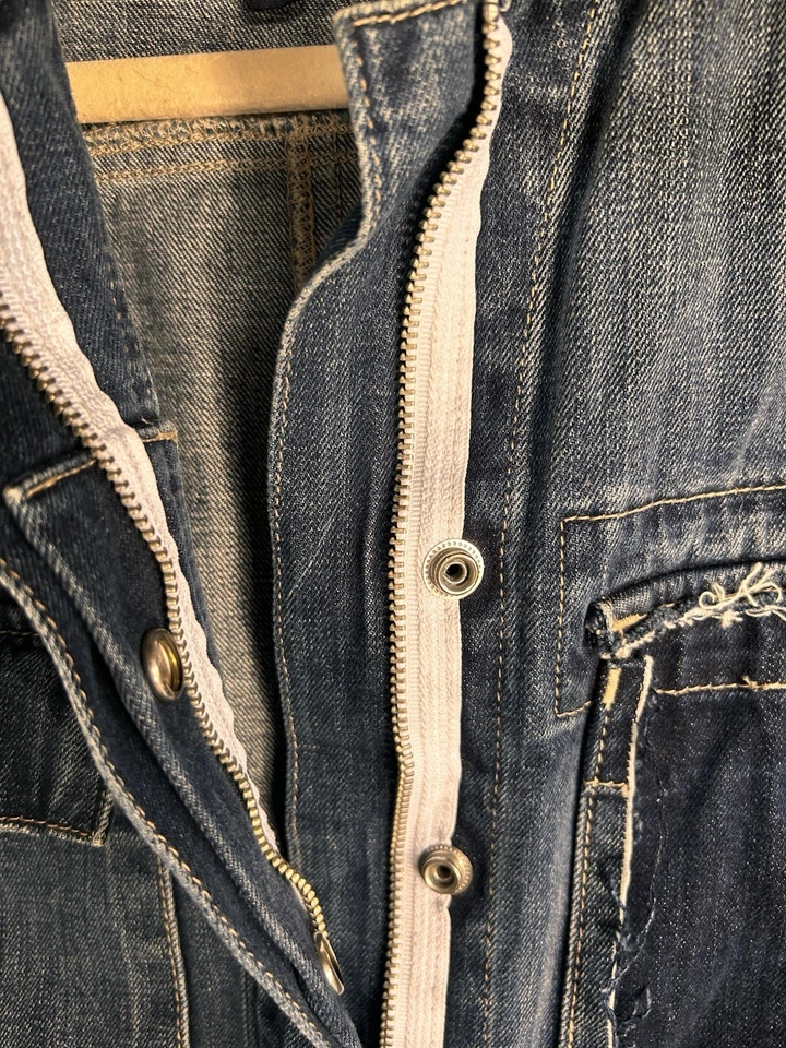 Chaqueta militar de mezclilla True Religion para mujer Orig 249 Foto 4 de 4