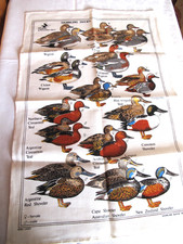 The Wildfowl Wetlands Trust Dabbling Ducks  Tea Towel Ulster Weavers Irish Linen