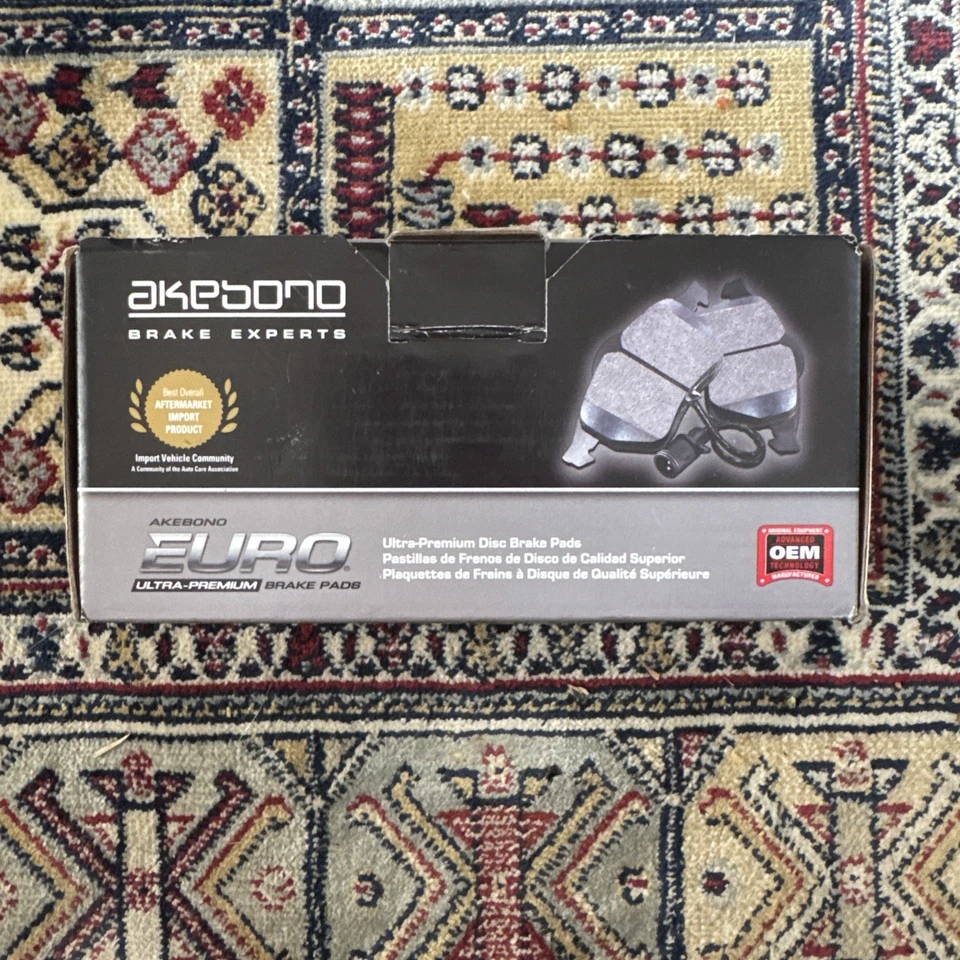 AKEUR1018A Euro Ultra Premium Ceramic Disc Brake Pad Kit for 2016-2009 Audi A4 - Image 2 of 4