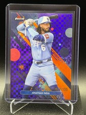 Jonathan India 2025 Finest Purple Checkerboard Refractor #17/150 - Royals