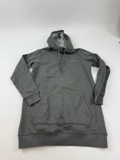 Columbia Hoodie Sweatshirt Womens Medium Gray Fleece Pullover Kangaroo Pocket