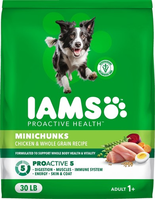 #ad #ad IAMS Proactive Health Minichunks Adult Dry Dog Food with Real Chicken 30 lb $34.99