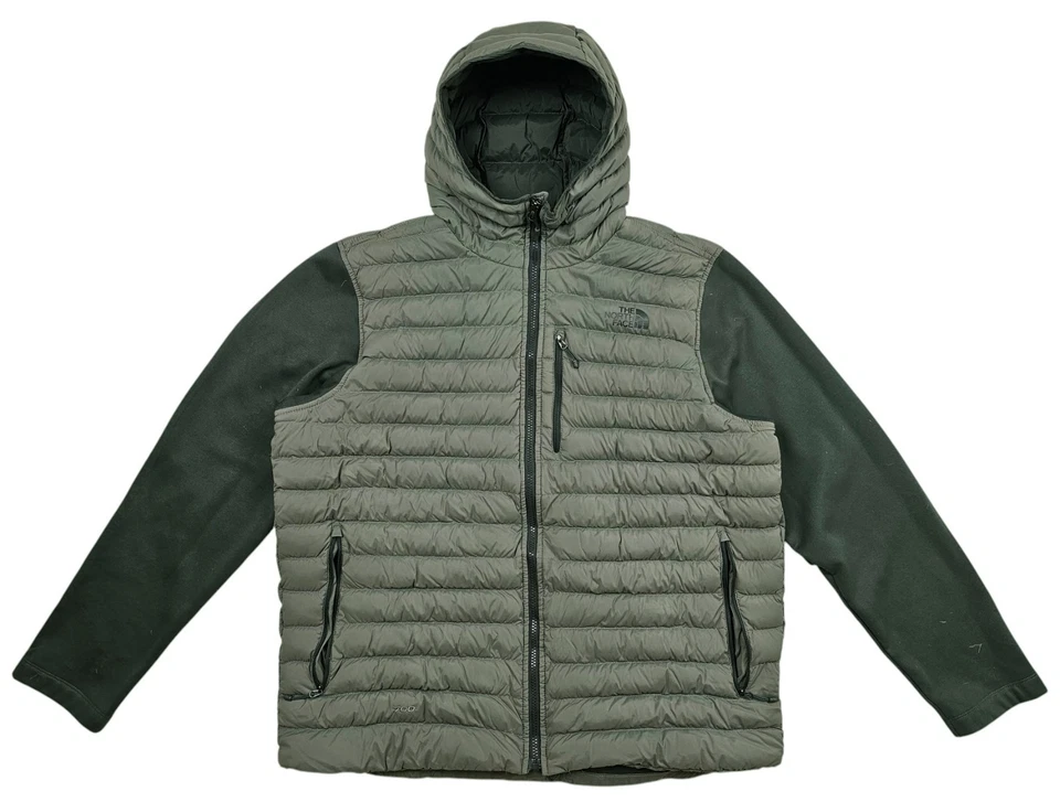 *HOT Men's THE NORTH FACE @ 700 SPORTS HOODED Light DOWN PUFFER GRAY Jacket XL - Image 2 of 4