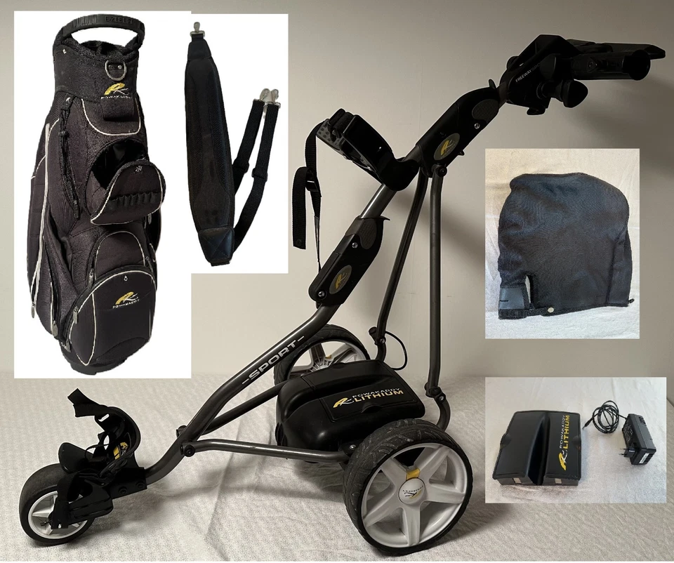 ⛳ Powakaddy Freeway Sport Komplett-Set – 36 Loch Lithium-Akku & Golftasche EBS
