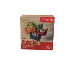 Imation Neon Diskettes 2HD IBM Formatted Floppy Disks 3.5"