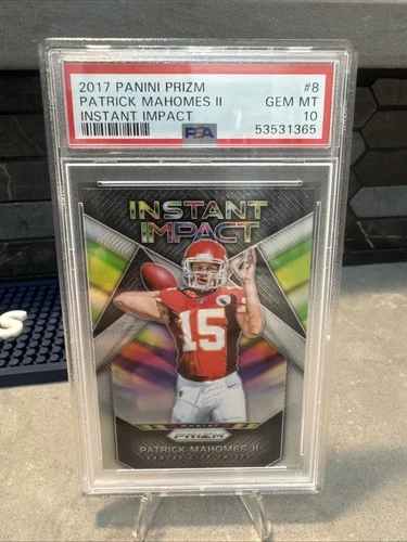 2017 Panini Prizm - Instant Impact Patrick Mahomes II #8 PSA 10