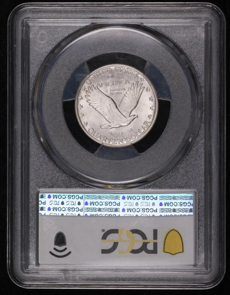 1918 D Quarter Dollars Standing Liberty Quarter PCGS MS-63 FH - Image 3 of 4