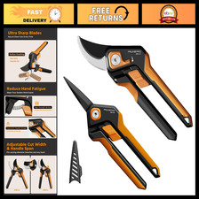 Professional Pruning Shears Set - Sharp Stainless Steel Garden Scissors, Teflon