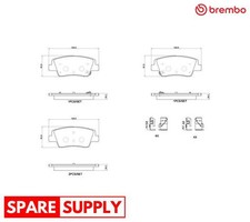 SET PASTIGLIE FRENO, FRENO A DISCO PER GENESIS HYUNDAI BREMBO P 30 152