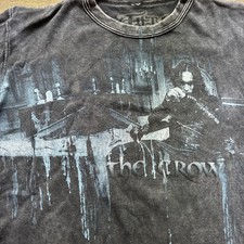 The Crow Vintage Long Sleeve Thermal Large Shirt. Goth 90s RARE Brandon Lee