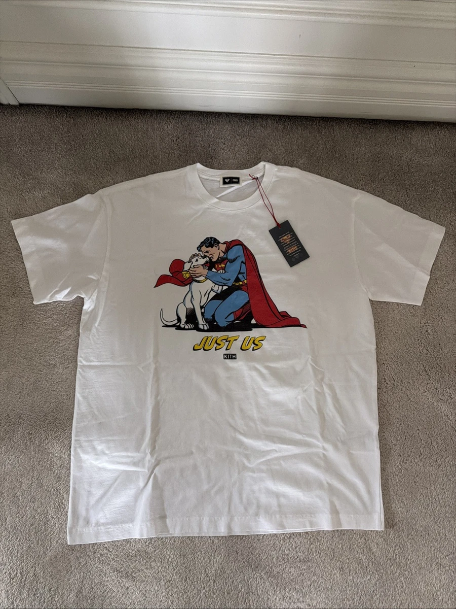 Kith x Superman Just Us Superman & Krypto Tee Men's Size M | eBay