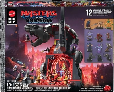Masters of the Universe Clash at Snake Mountain Bauset (636 Teile) von Mattel