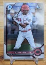 2022 Bowman - Chrome 1st Prospects Justice Thompson #BCP-59 