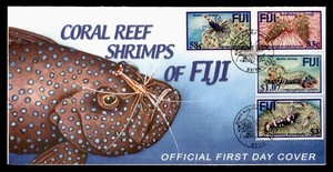 DR WHO FIJI FDC CORAL REEF SHRIMP R80076