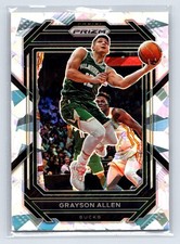 2022-23 Panini Prizm #98 Grayson Allen Prizms Ice Milwaukee Bucks