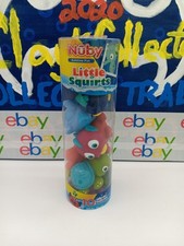 Nuby 10-Pack Little Squirts Fun Bath Toys, Assorted Characters