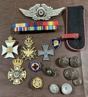 New Listingvintage lot Buttons Army military medals ribbon Pins Usmc Marine Wwii German Wwi
