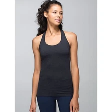 Lululemon Ebb & Flow Racerback Tank Heathered Black sz XS? 