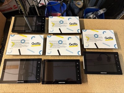 8 x Crestron TSS-752-B-S Room Scheduling 7'' Touch Screen GOTO MEETING LOT 8