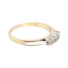 VINTAGE ESTATE SOLID 14K YELLOW GOLD DIAMOND 2 RING WEDDING SET SIZE 6 #8151 — photo 5