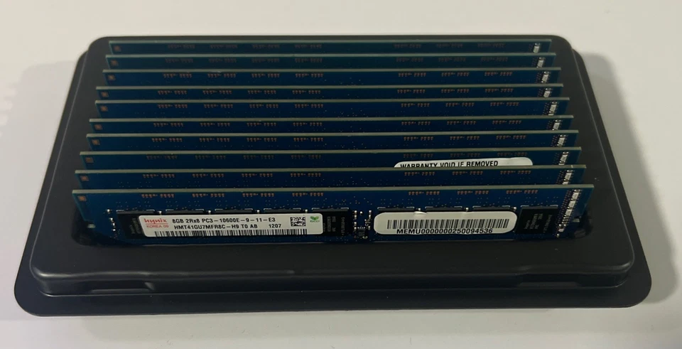 (Lote de 10) Sk Hynix HMT41GU7MFR8C-H9 8GB DDR3-1333Mhz PC3-10600 Servidor RAM Foto 3 de 3