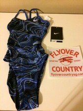NWT Nike Performance Girls One Piece Swimsuit Size 20 Free Shipping