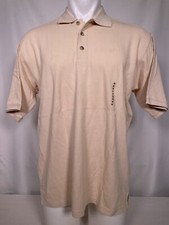 Eddie Bauer Cotton Beige Outdoor Performance Polo Shirt Men's MEDIUM NWT