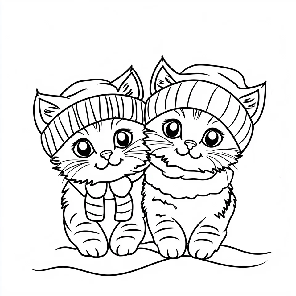 Cute Animals Colouring Book: Big and Easy Winter Designs for Christmas Holidays - Image 4 of 4