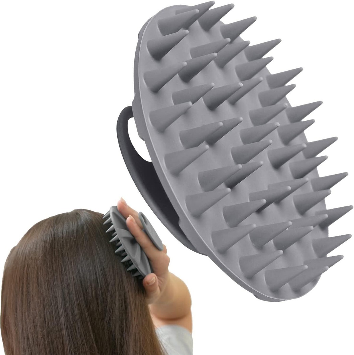 Scalp Massager Shampoo Brush - Wet & Dry Manual Scalp Care