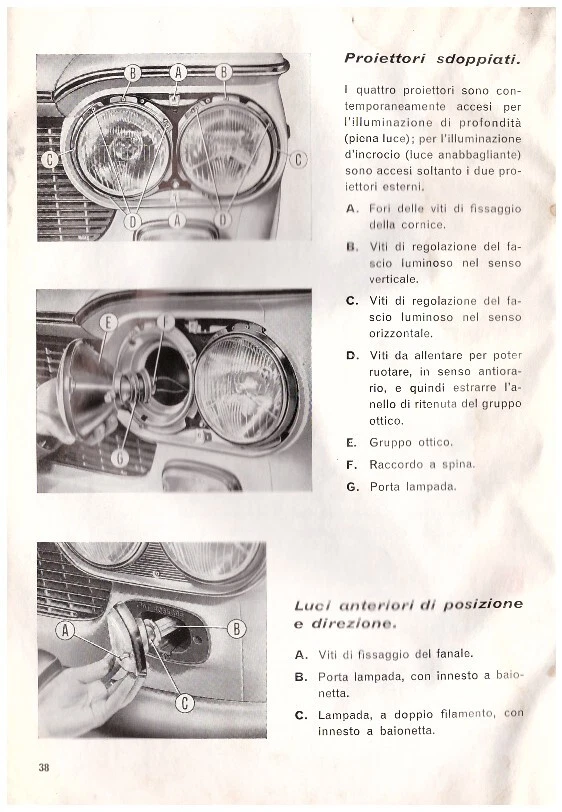 FIAT 1300 1500   – USO E MANUTENZIONE  –  Driver’s Handbook -  - Immagine 4 di 4