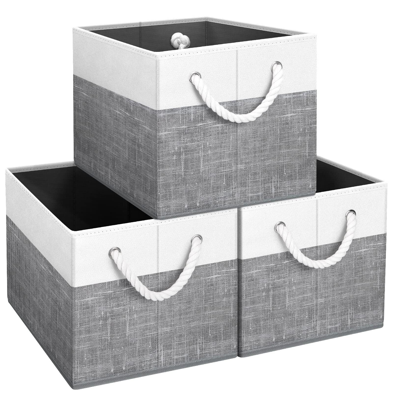 3-Pack Foldable Storage Bins for Toys, Books, and Home Organization-image