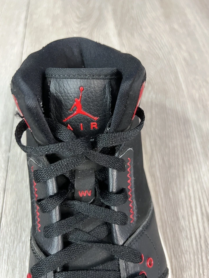 Nike Air Jordan 1 Flight 2 Prem Para hombres Talla 8.5 Negro Gimnasio Rojo Blanco 640603-001 Foto 4 de 4