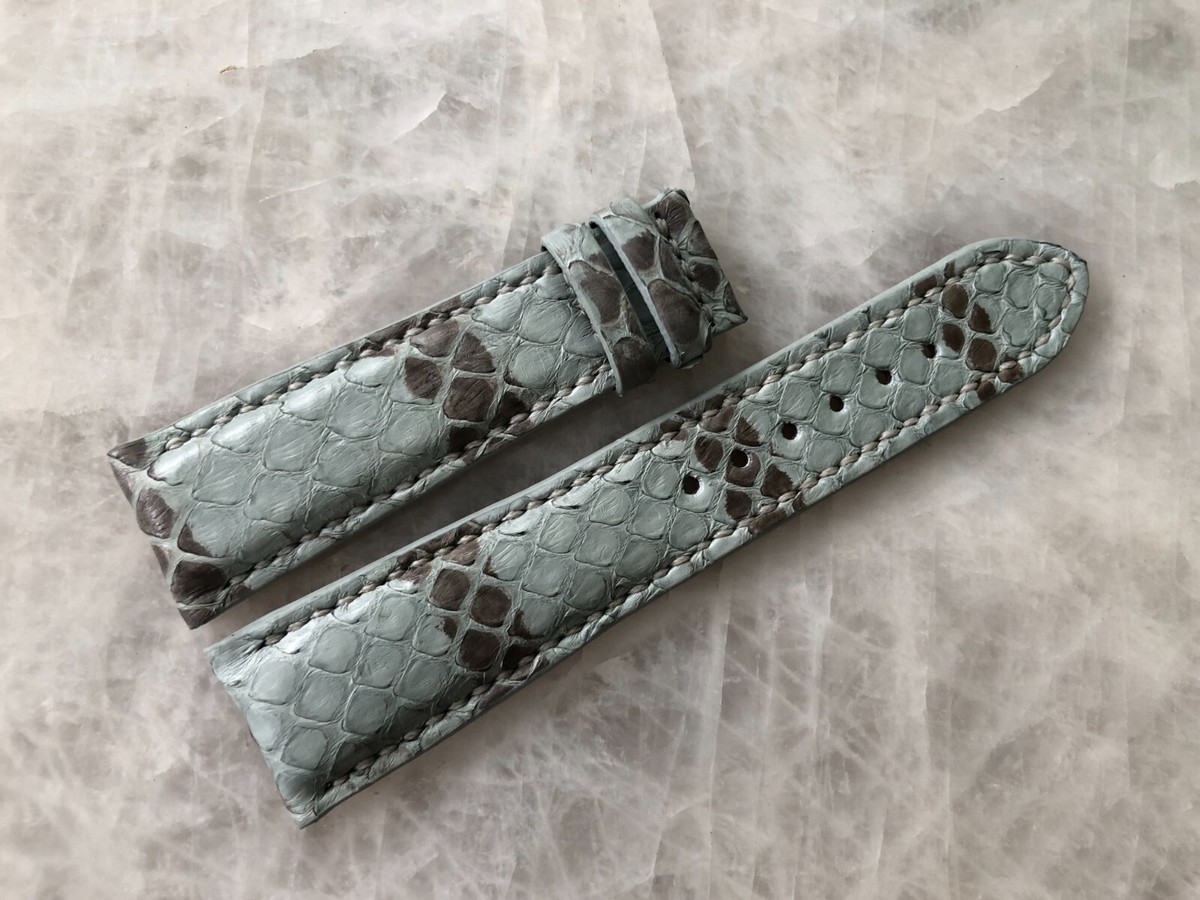 22mm/18mm Python Print Leather Watch Strap Band | eBay