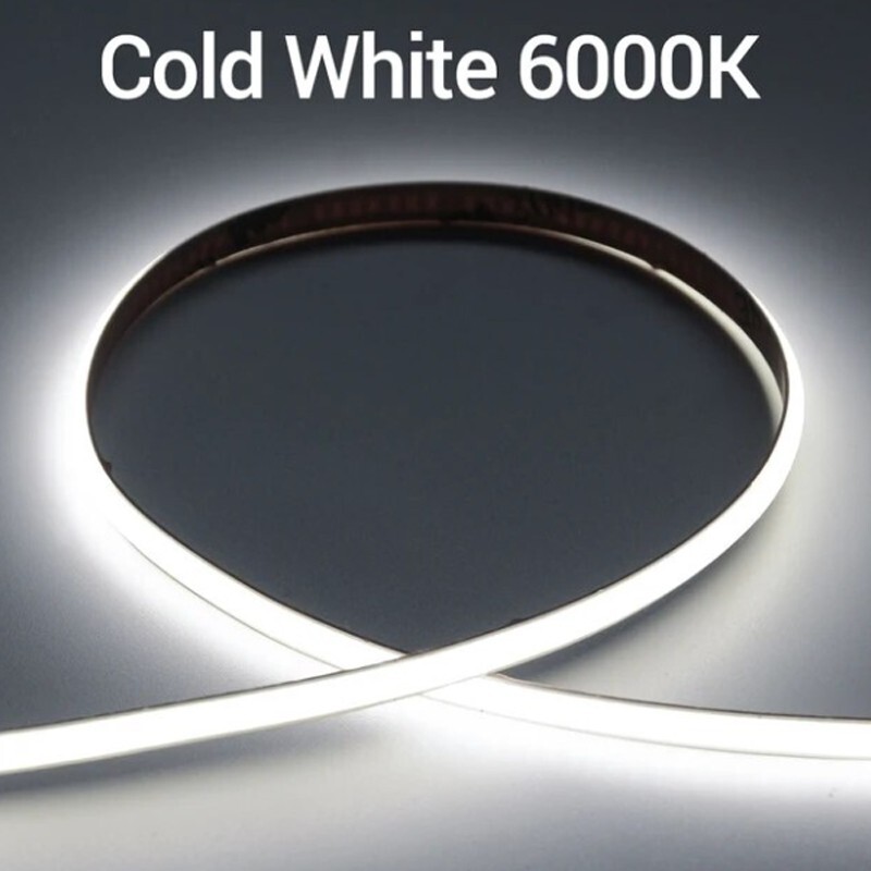 Striscia LED COB 528 LED/m 24V 5m | Illuminazione Lineare Alta Resa CRI90 - 3