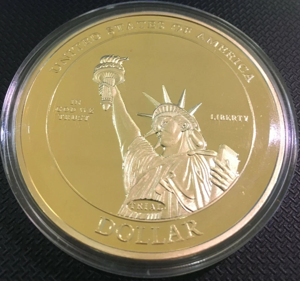 ABRAHAM LINCOLN DOLLAR TRIAL COIN PROOF AMERICAN MINT ORIGINAL RETAIL $99.95 - Image 4 of 4