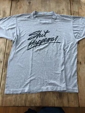 VINTAGE S%^# Happens SCREEN STARS BEST 50 50  SHIRT